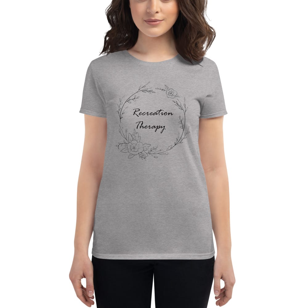 Women's Floral Ring Recreation Therapy T-Shirt