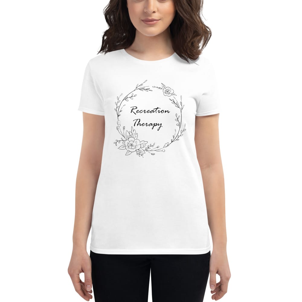 Women's Floral Ring Recreation Therapy T-Shirt